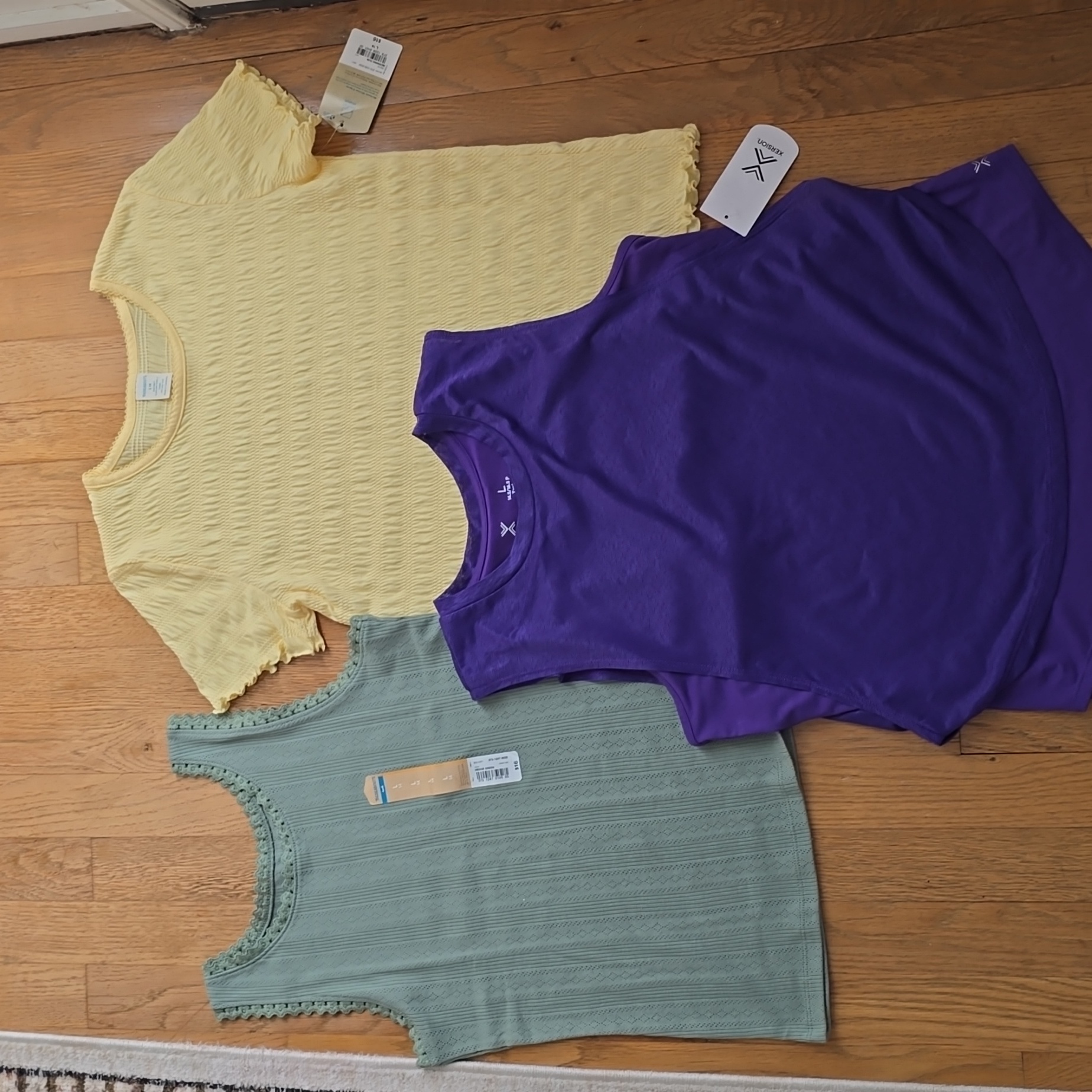 Thereabouts & Xersion Brands Girls 3 Piece Bundle Of Tops Size Large